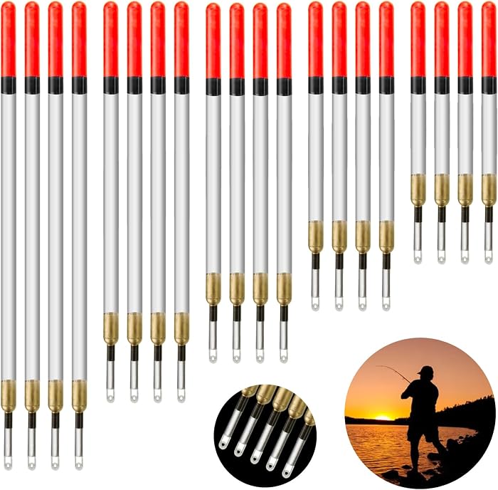 Realure 20 Pcs/5 Sizes Fishing Floats