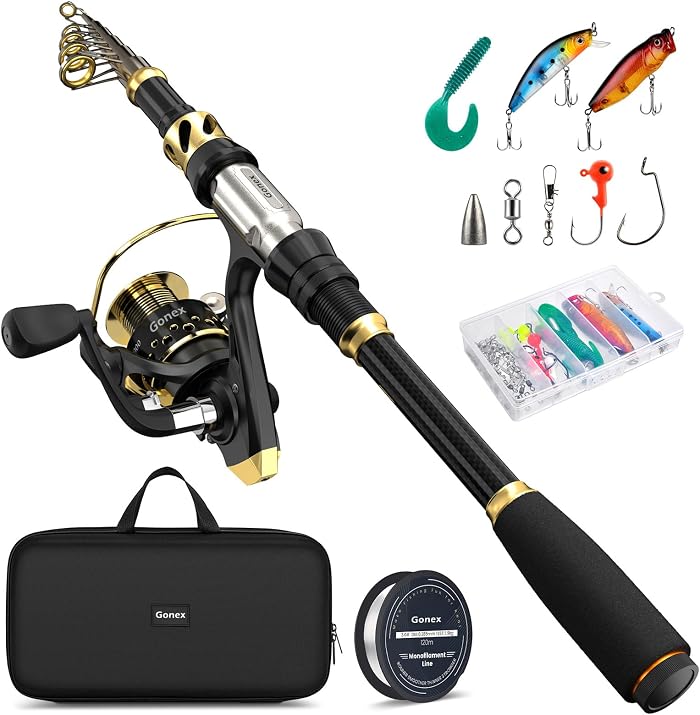 Gonex Telescopic Fishing Rod and Reel Set