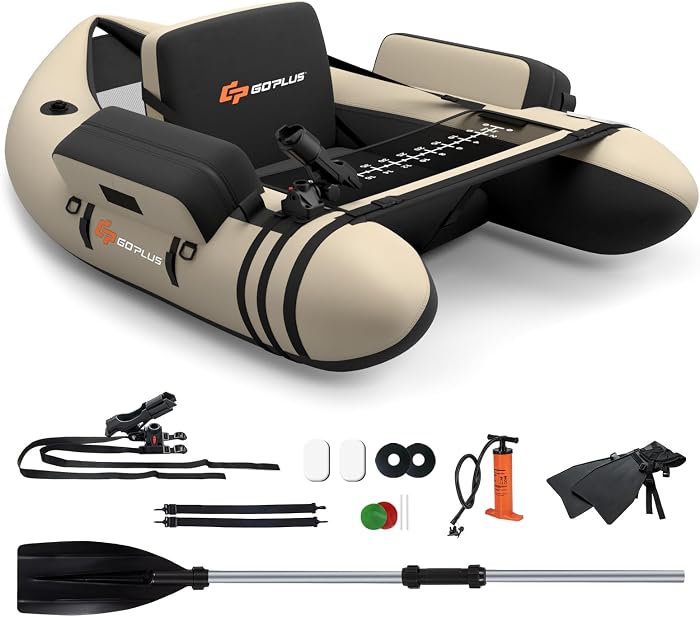 GOPLUS Bateau Pêche Gonflable