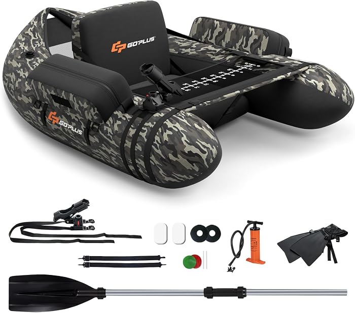 GOPLUS Bateau Pêche Gonflable