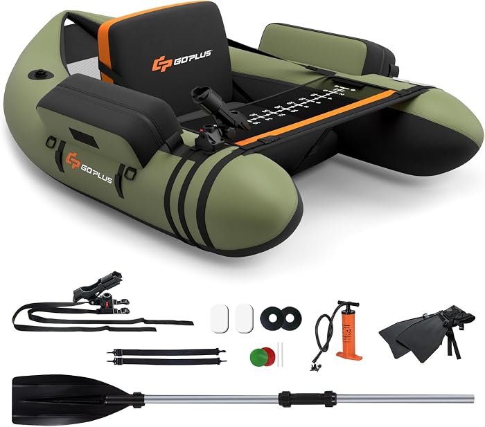 GOPLUS Bateau Pêche Gonflable