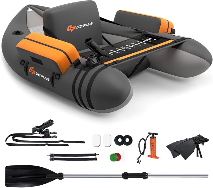 GOPLUS Inflatable Fishing Boat