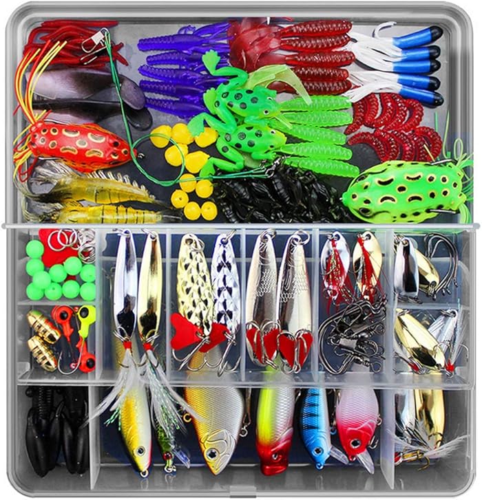 Lurowo Fishing Lures Kit: diversité des appâts pour pêcheurs