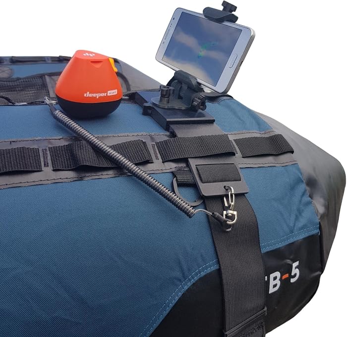 Support téléphone pour Float Tube de Peche Compatible Sondeur Deeper