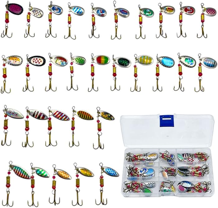 FedMois Fishing Spoons Spinner Lures